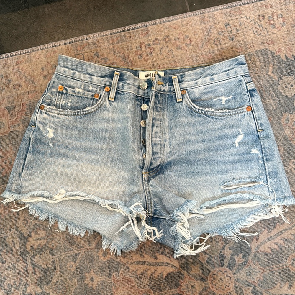 Agolde Parker denim shorts